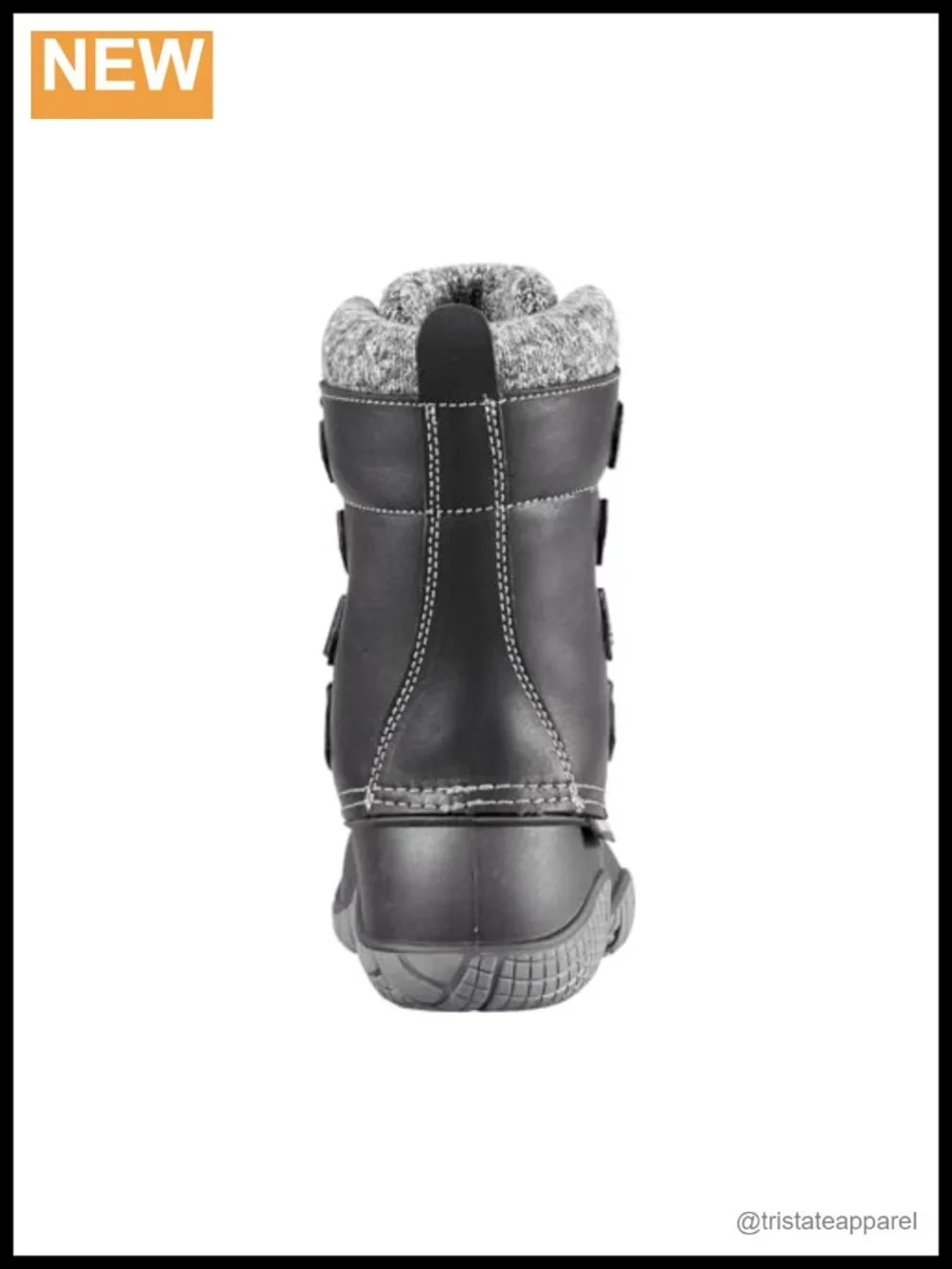 Women's Insulated Waterproof Winter Snow Boots Full-Grain Leather Mid-Height